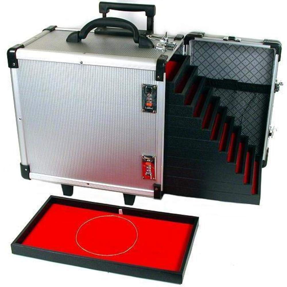 25-Piece Jewelry Display Pad Trays with Aluminum Carrying Case - Perfect for Jewelry Shows, Boutique Displays & Travel Storage