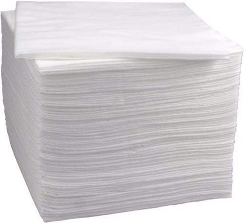 ADORN Disposable Non-Woven Fabric Facial Tissues (8x8 Inches, 50 Pack) - Soft & Hypoallergenic for Makeup Removal, Spa, and First Aid Care