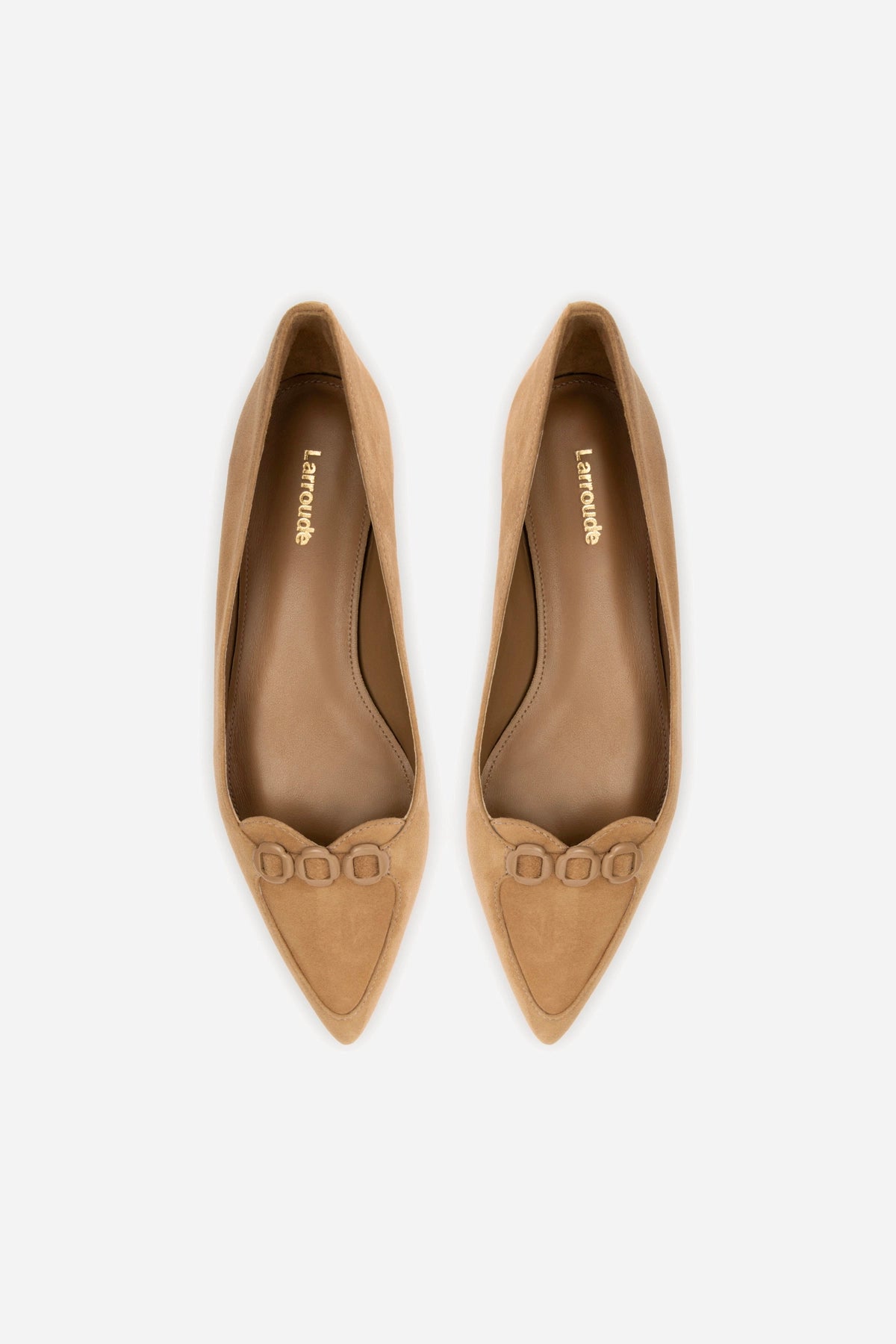 Audrey Flat Shoes in Hazelnut Suede - Comfortable Women's Loafers for Work, Office & Casual Wear