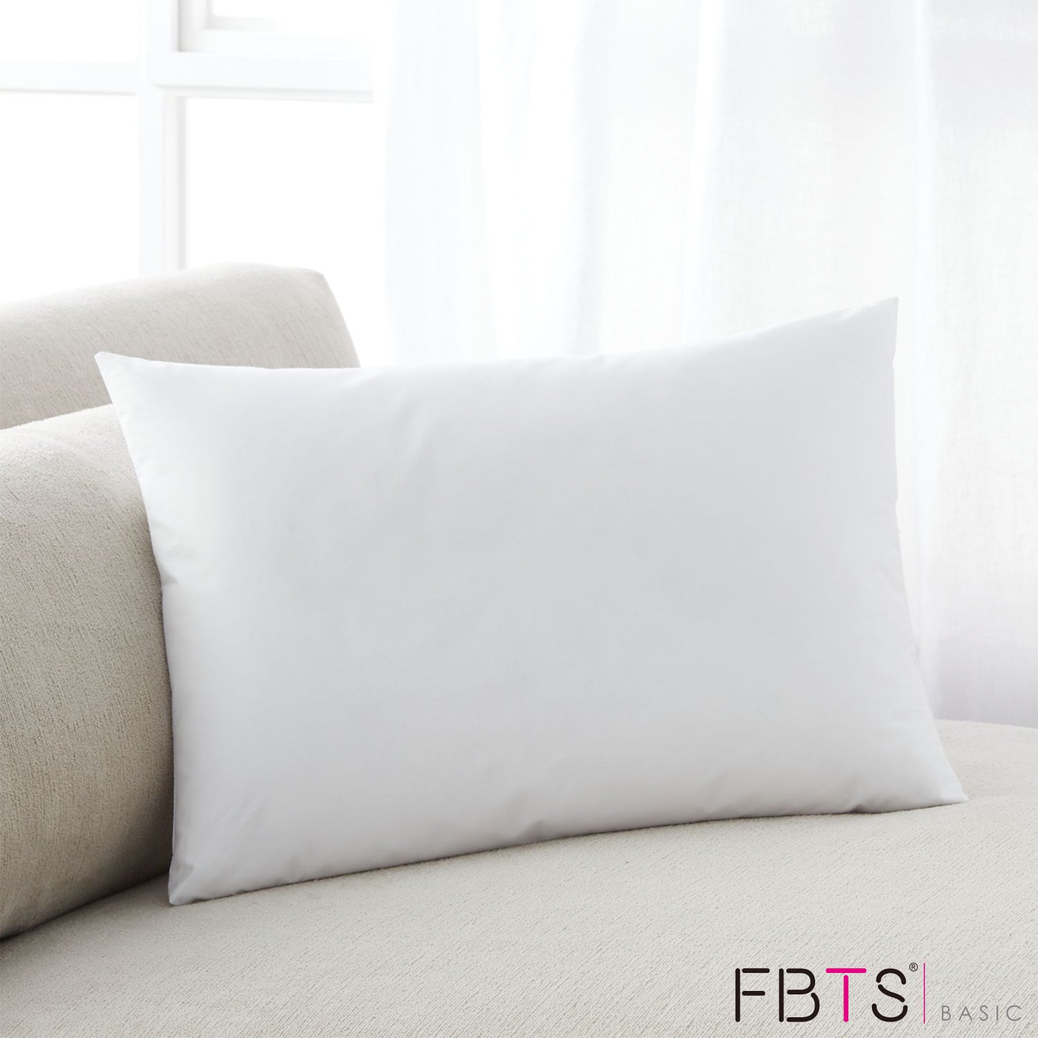 FBTS 20x12 Inch Rectangle Throw Pillow Inserts Set of 2 - Down Alternative Pillow Forms for Couch, Sofa & Bed Decor - Soft Sham Stuffer for Decorative Pillows