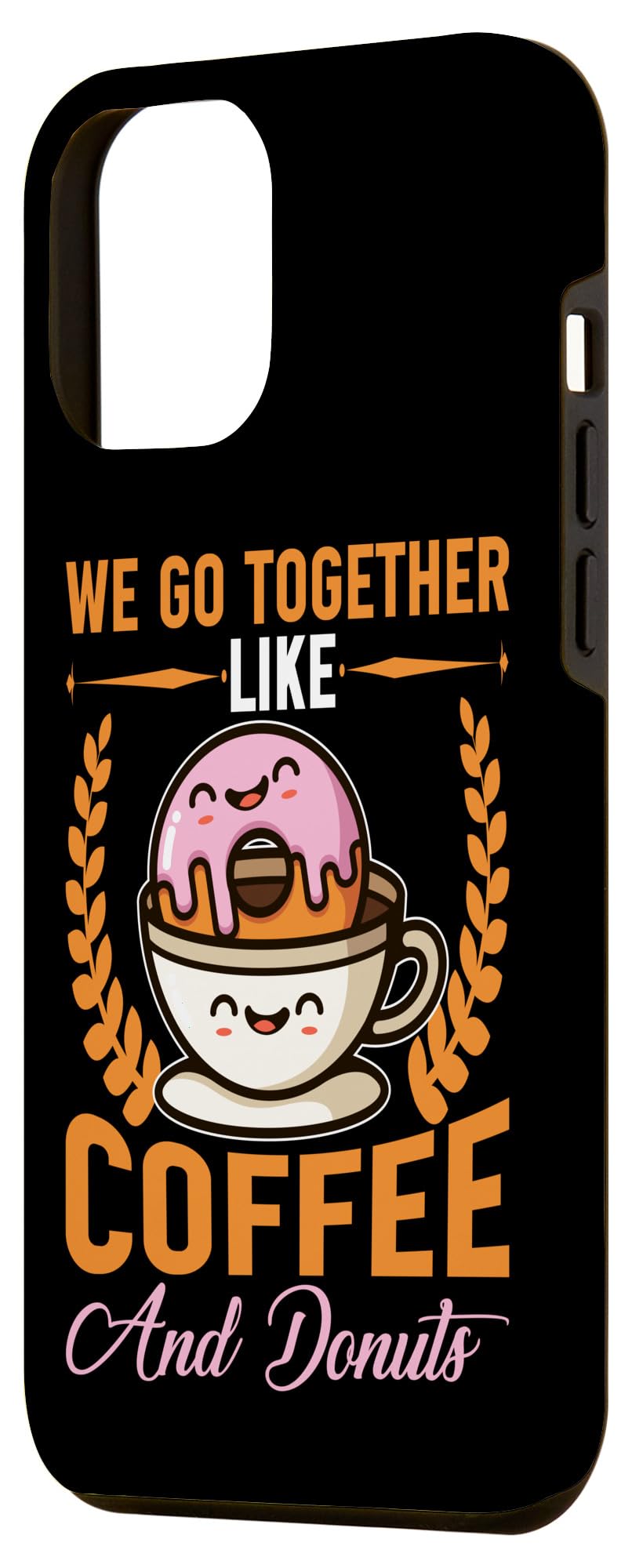 iPhone 12 Pro Max Case | Premium Protective Phone Cover | Compatible with Coffee & Donuts Theme | Perfect for Daily Use, Office & Travel