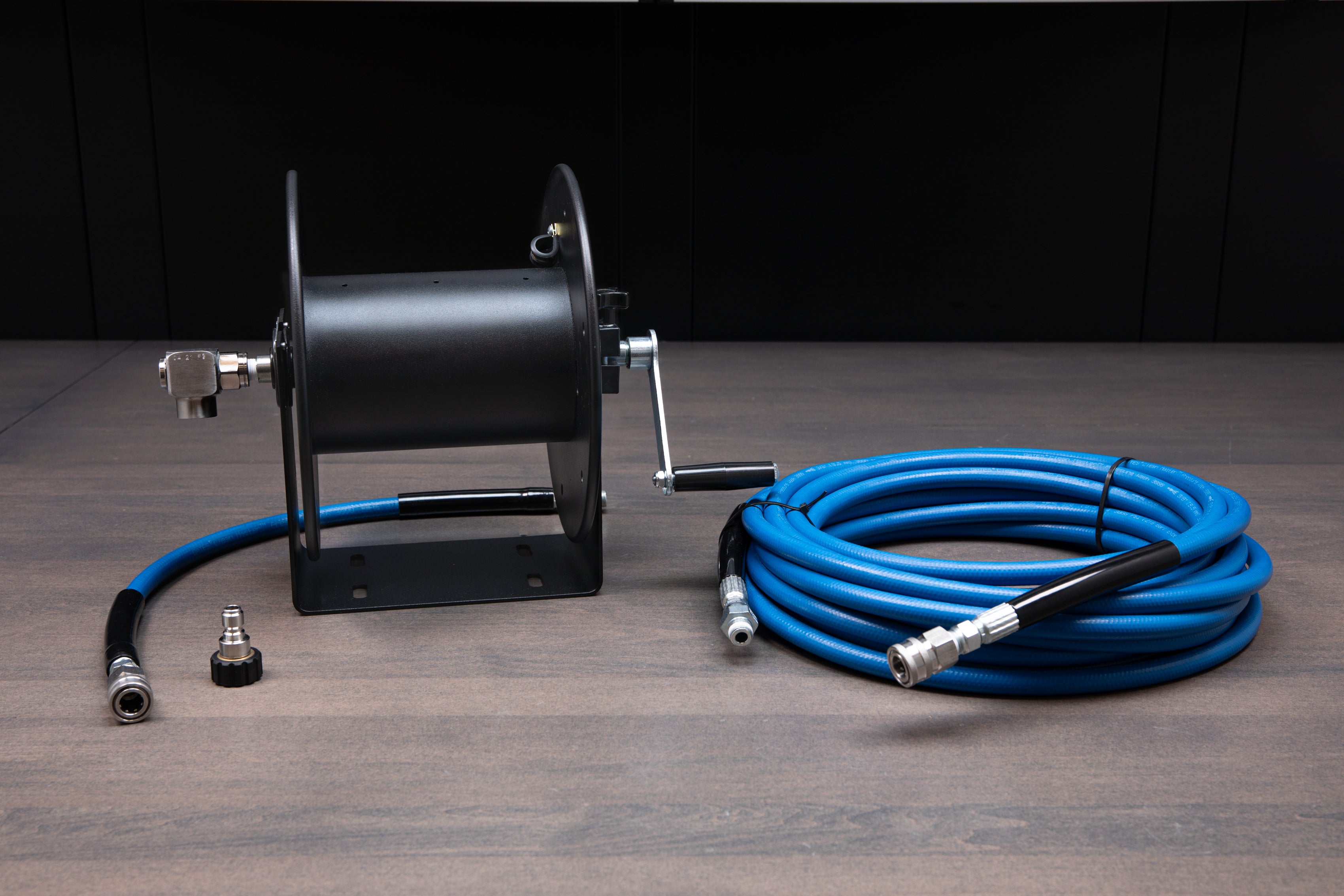 Upgraded Wall Mount Hose Reel Kit - Heavy Duty Garden Hose Holder for Outdoor Watering, Car Washing & Yard Cleaning