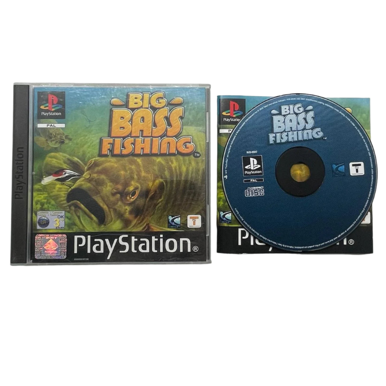 Big Bass Fishing Game for PlayStation 1 (PS1) - Complete with Original Manual - PAL Version - Classic Retro Gaming for Fishing Enthusiasts & Nostalgic Gamers