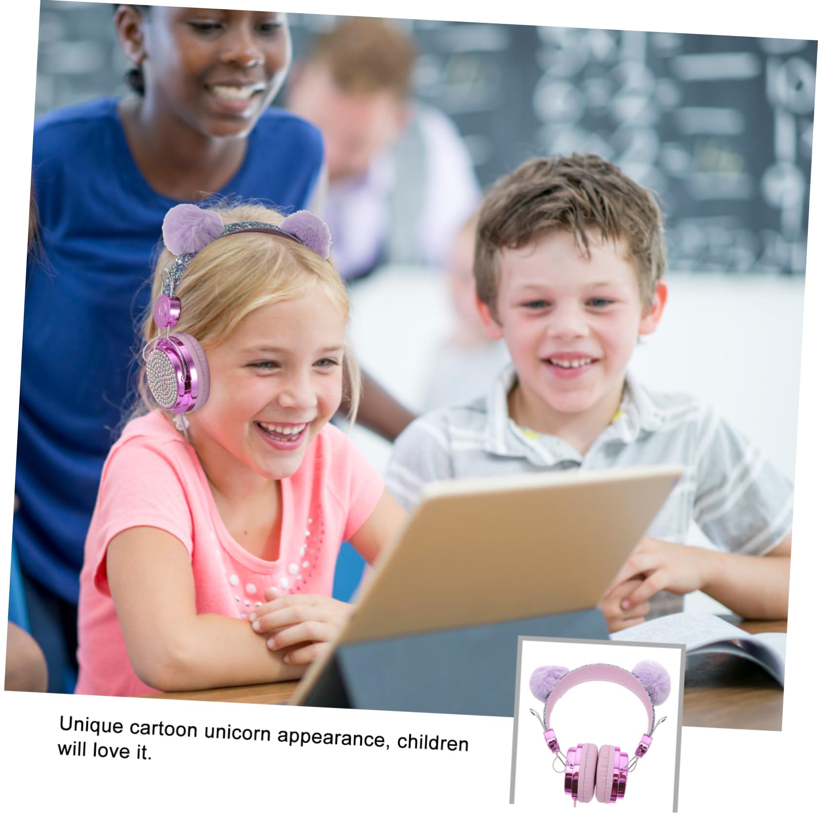 Gadpiparty 2 Pack Cat Ear Headphones for Kids - Cute Over-Ear Headset with Microphone for School, Travel, Gaming, and Music | Perfect Gift for Girls & Boys | Lightweight & Comfortable for Long Wear