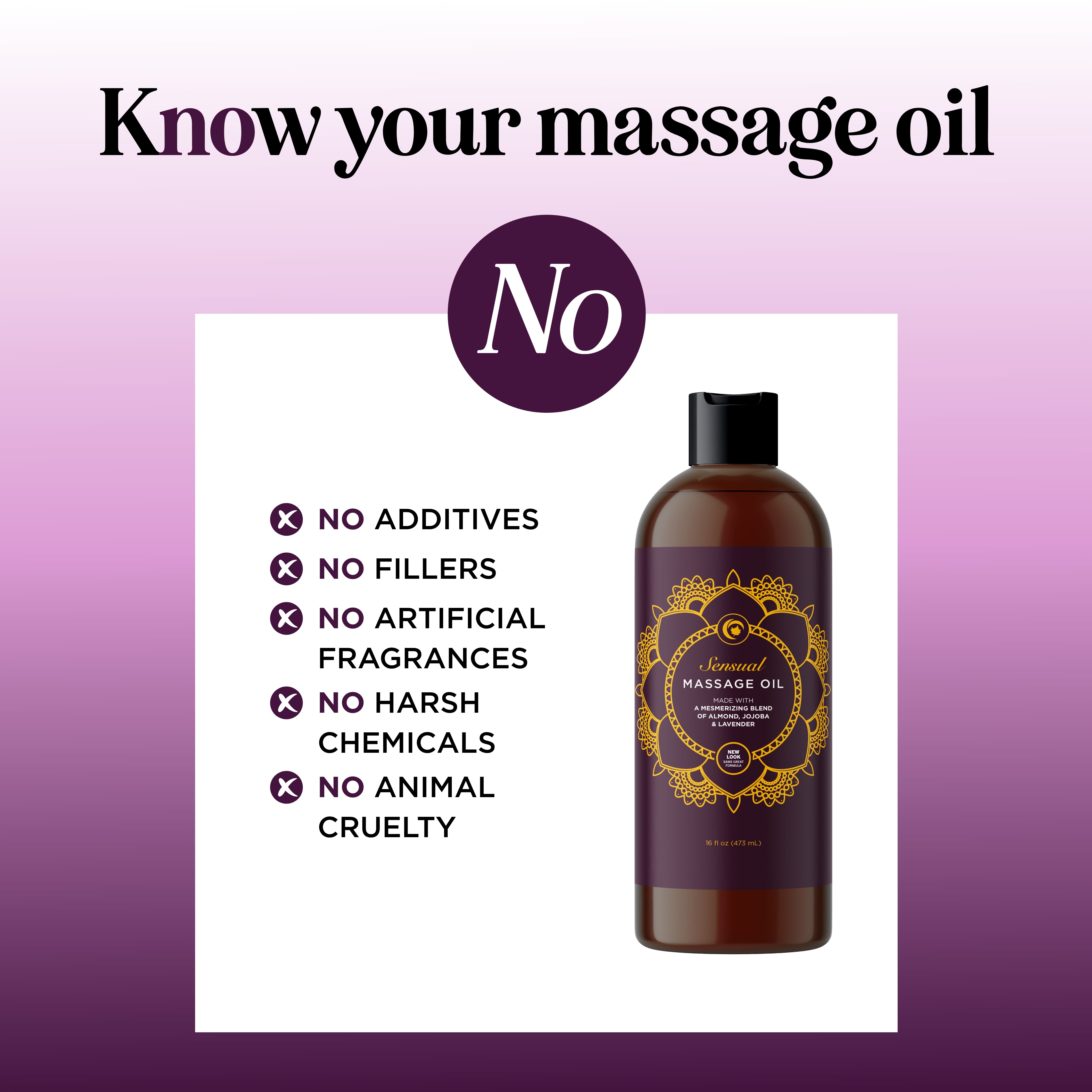 Premium Sensual Massage Oil for Couples - Relaxing & Aromatherapy Body Oil with Natural Ingredients - Perfect for Romantic Evenings & Spa Nights at Home