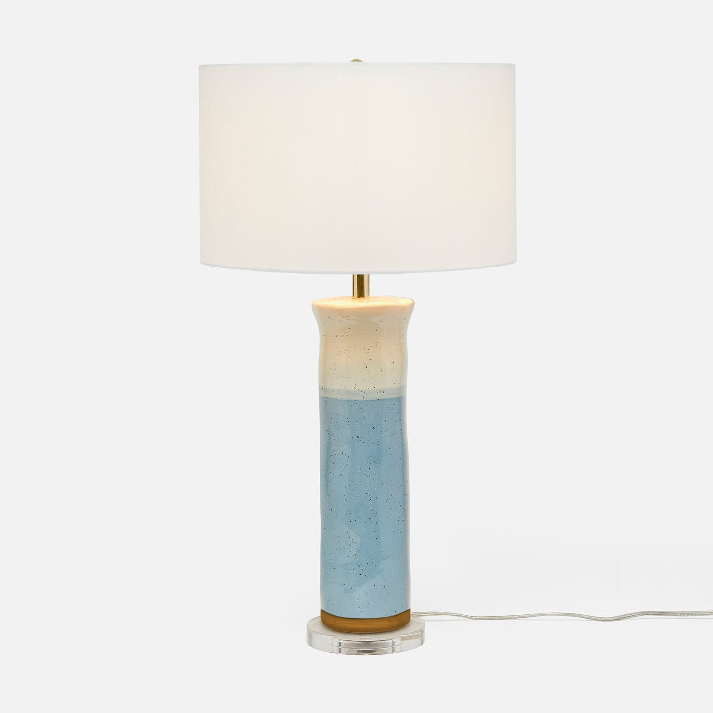 Seaside Blue Lamp - Coastal Decor Table Lamp for Bedroom, Living Room & Office - Perfect for Beach House, Nautical & Boho Home Decor