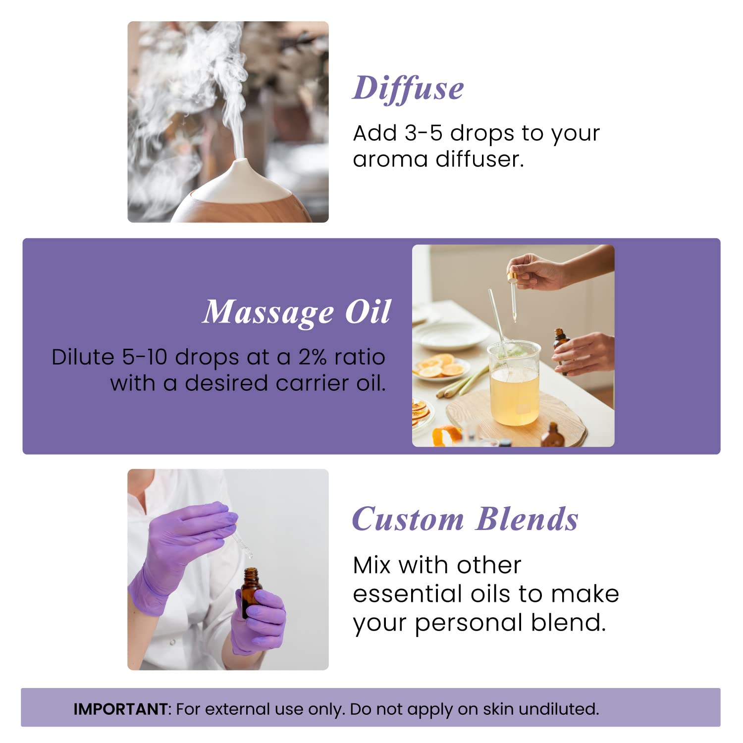 Handcrafted Lavender Essential Oil - 100% Pure & Natural - 0.33 Fl Oz Premium Grade Aromatherapy Oil for Diffusers, Massage, Relaxation & Stress Relief - Perfect for Home Spa, Yoga & Bedtime Use