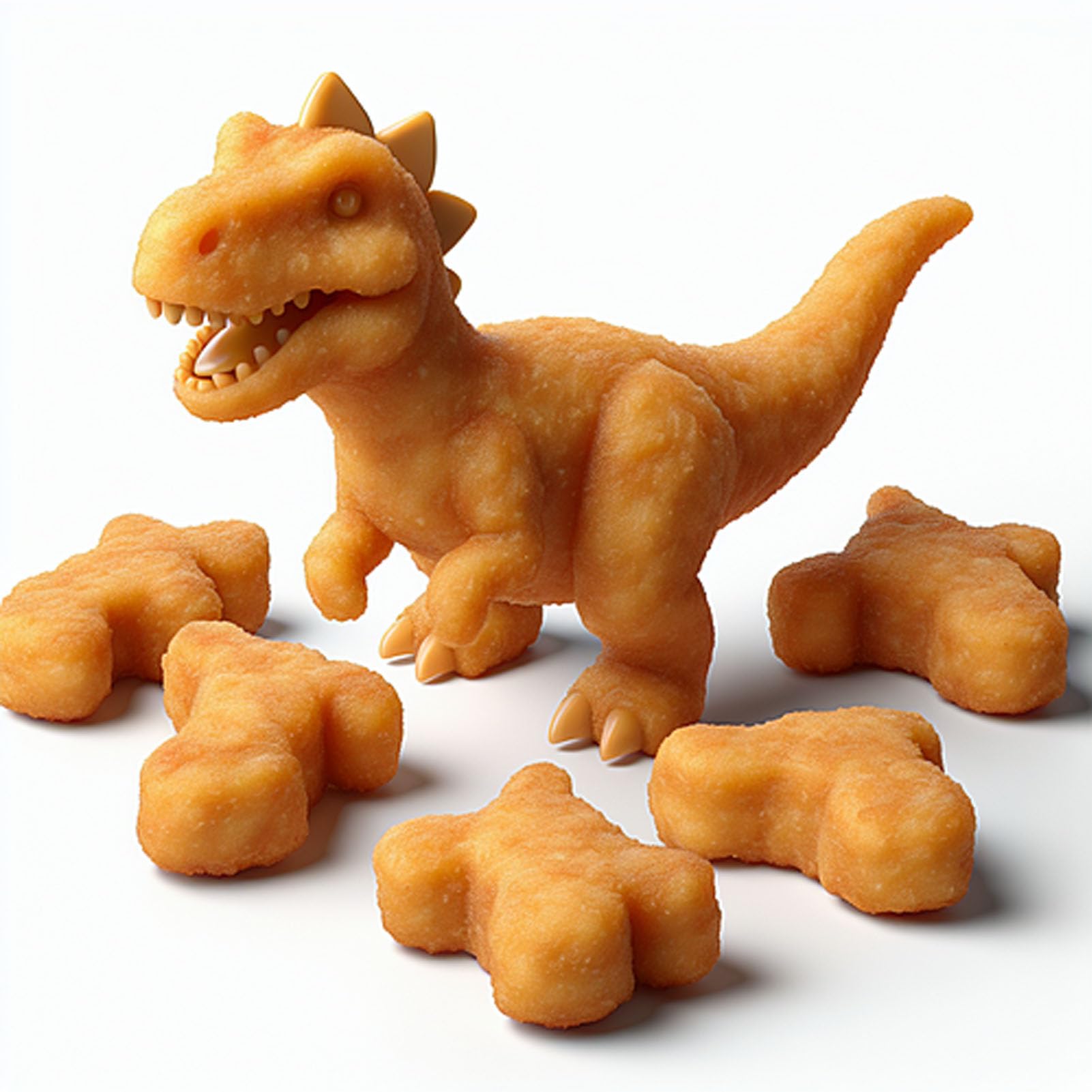 Palksky 4-Piece Silicone Dinosaur Molds for Chicken Nuggets, Popsicles & Chocolate Candy Making - Perfect for Kids' Parties, Baking & DIY Treats