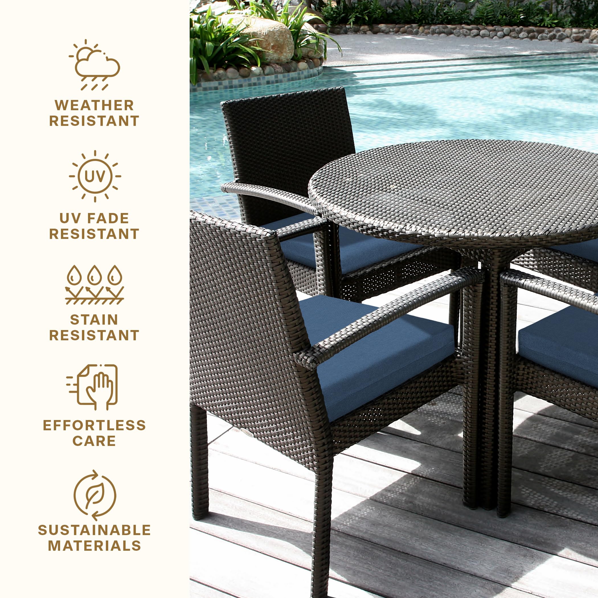 Premium Honeycomb Outdoor Cushion Set - 20