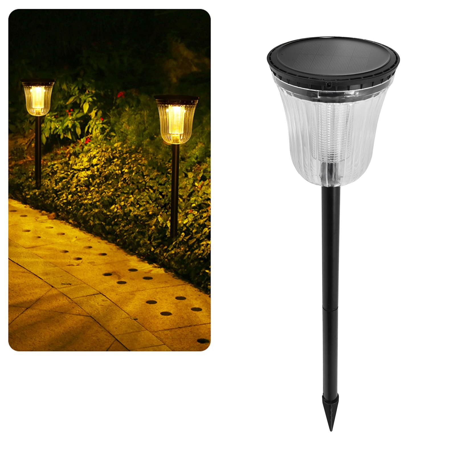 Haofy Solar Powered LED Garden Lights - Waterproof Outdoor Landscape Lighting for Pathway, Patio, Yard, Farmhouse | Perfect for Nighttime Illumination and Decoration