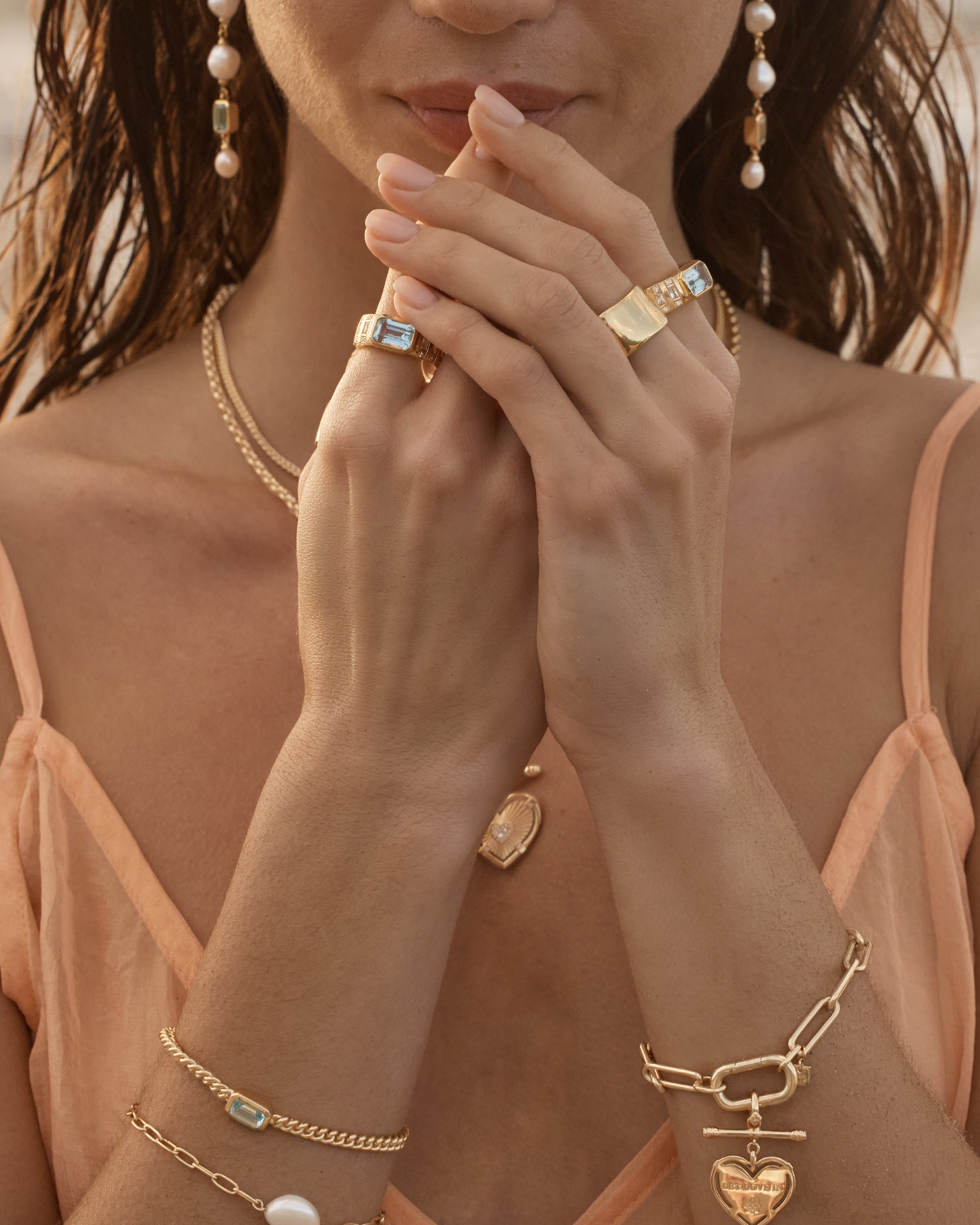 18K Gold Vermeil Muse Ring - Elegant Stackable Jewelry for Women, Perfect for Everyday Wear & Special Occasions