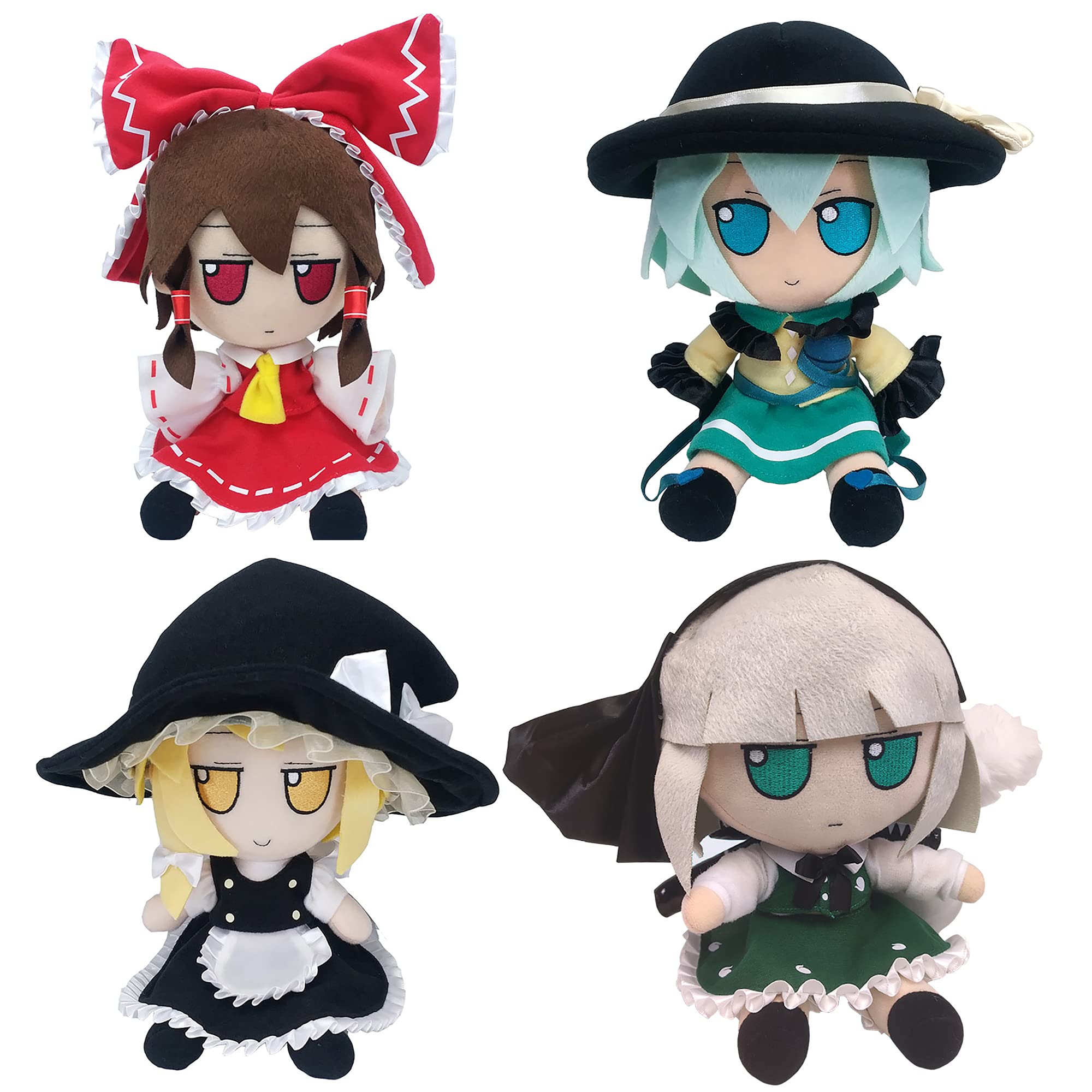 Viodiao Anime Plush Doll - Hakurei Reimu & Komeiji Koishi Cute Stuffed Toy, Soft Pillow, Home Decor, Cosplay Gift for Anime Fans | Perfect for Bedroom Decor, Party Favors & Collectibles
