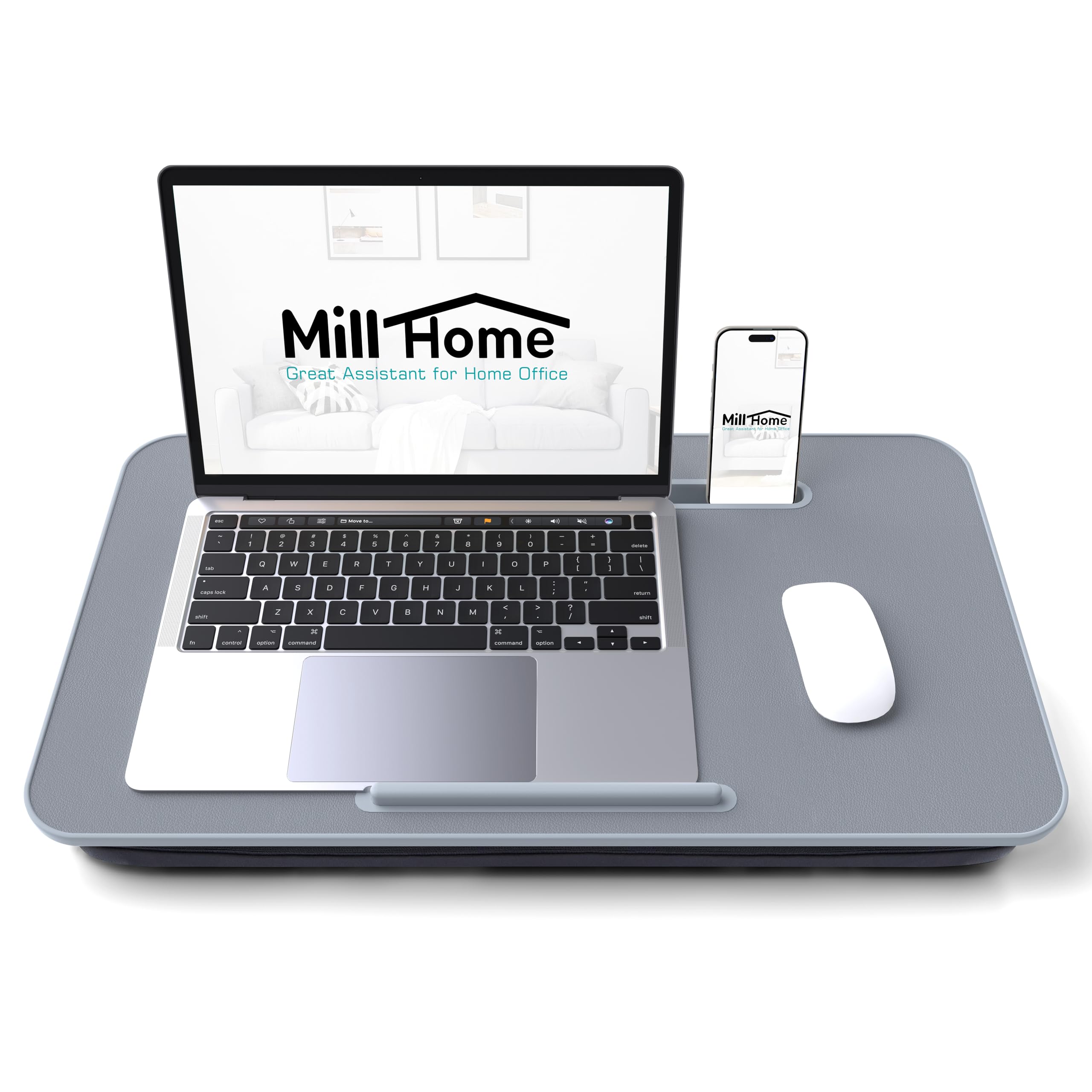 Portable Laptop Lap Desk with Cushion for 17