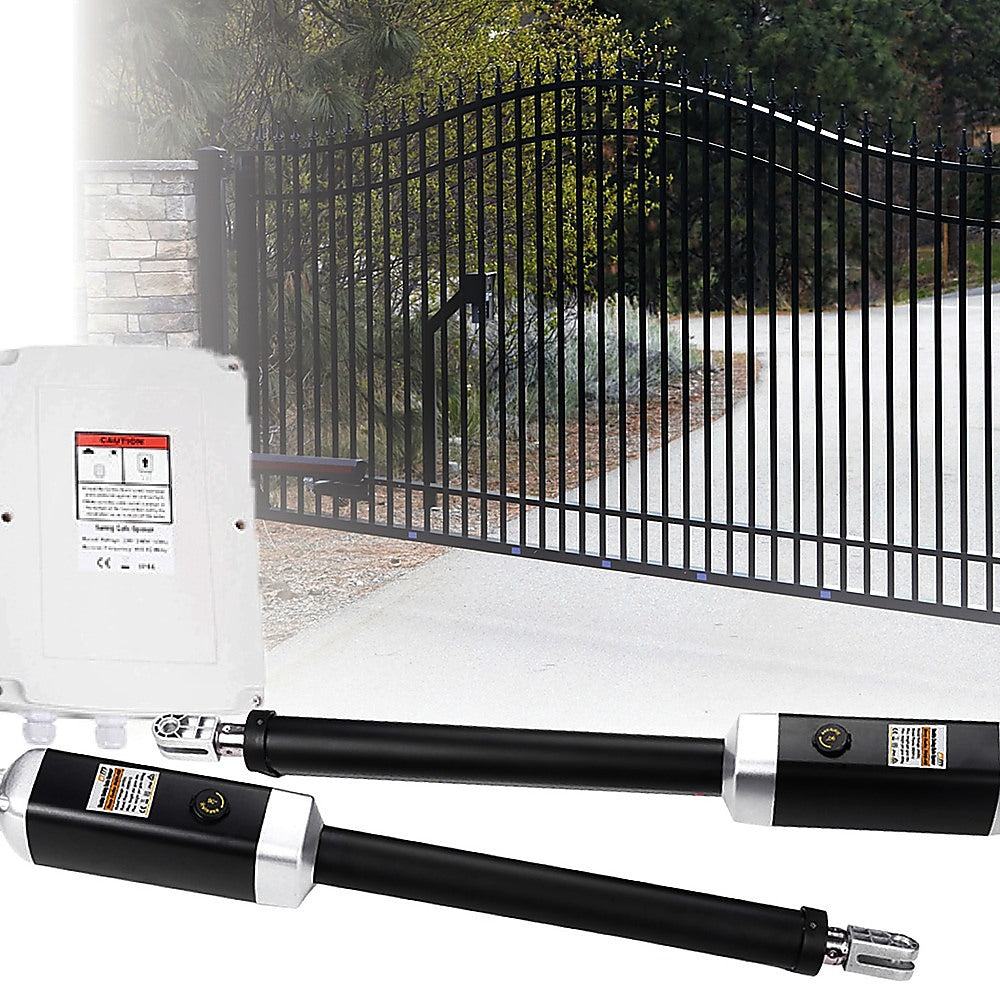 1200KG Heavy Duty Double Swing Automatic Gate Opener with Remote Control - Ideal for Driveway, Farm, and Commercial Property Security