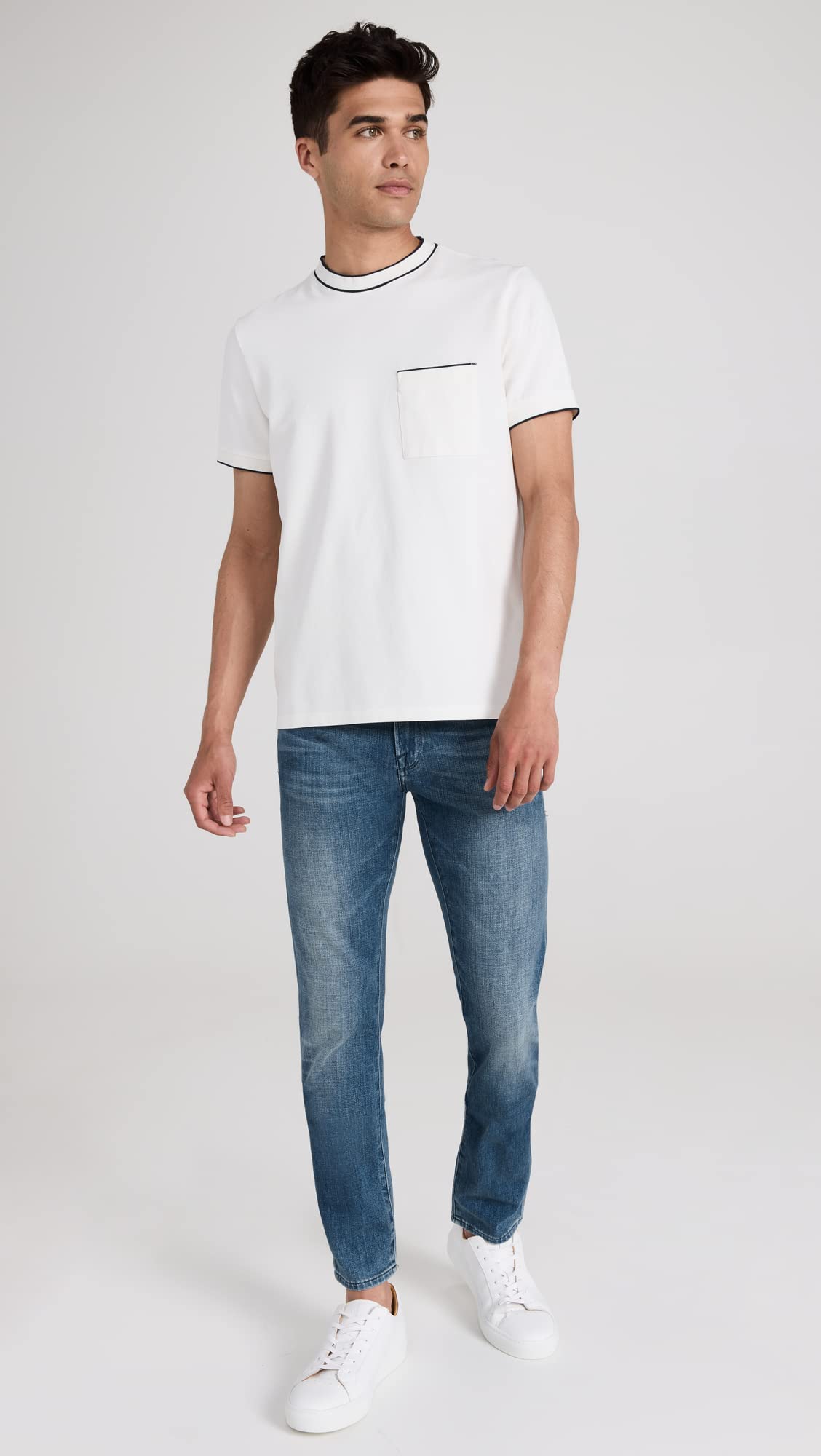 FRAME Men's L'Homme Slim Fit Stretch Denim Jeans - Comfortable & Stylish for Casual Wear, Office & Night Out
