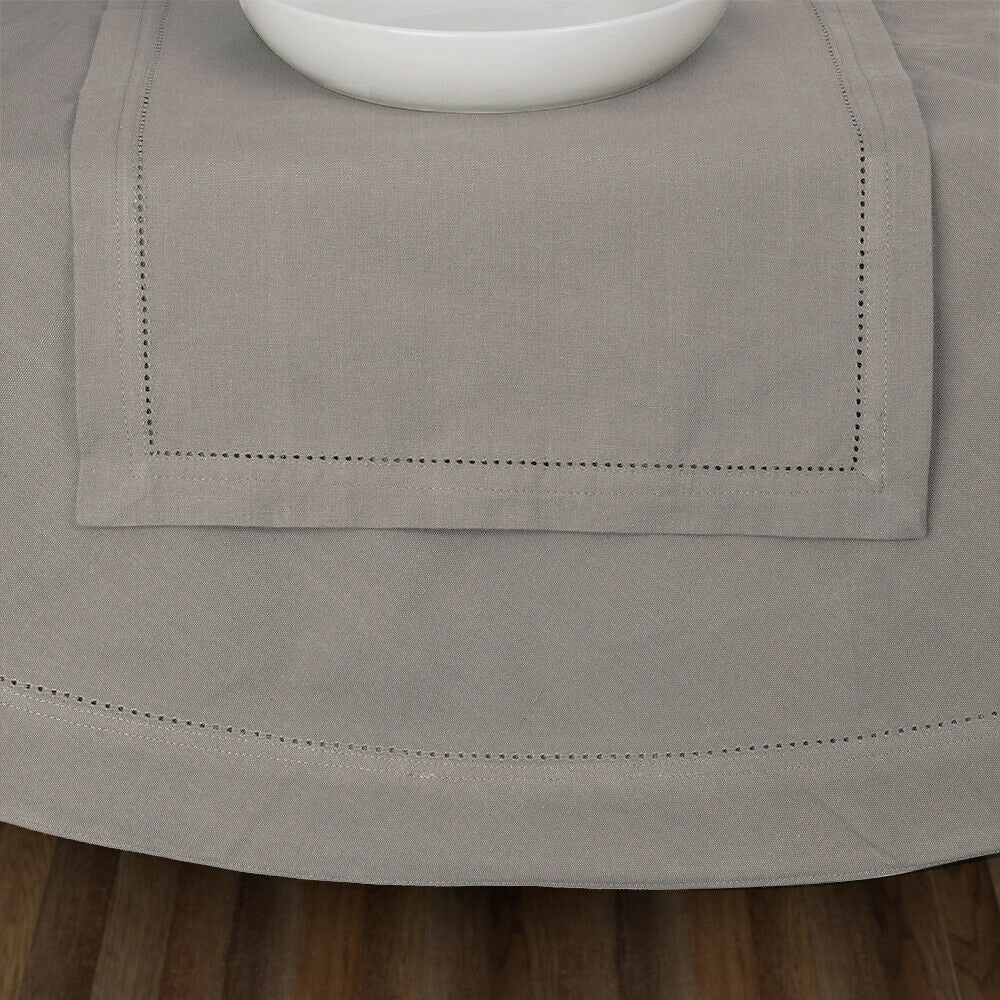 Premium Hemstitch Round Tablecloth - 180cm (71