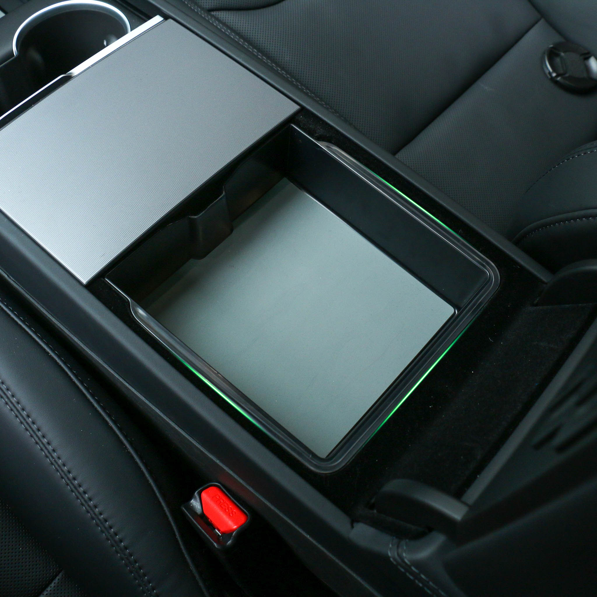 2024-2025 Tesla Model 3 & Model Y Center Console Organizer Tray - Premium Armrest Storage Solution for Phones, Keys & Accessories - Perfect for Road Trips & Daily Commuting