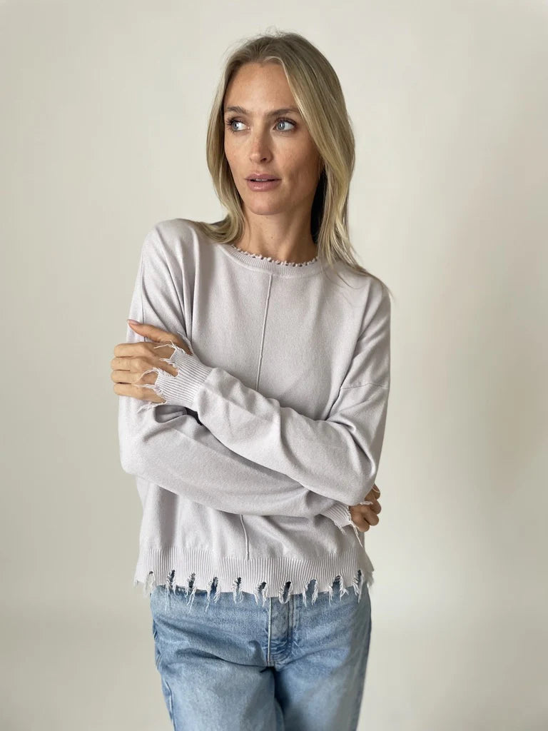 Andrea Women's Fringe Sweater - Stylish Knit Pullover for Fall & Winter Fashion | Perfect for Casual Outings, Date Nights & Holiday Gatherings
