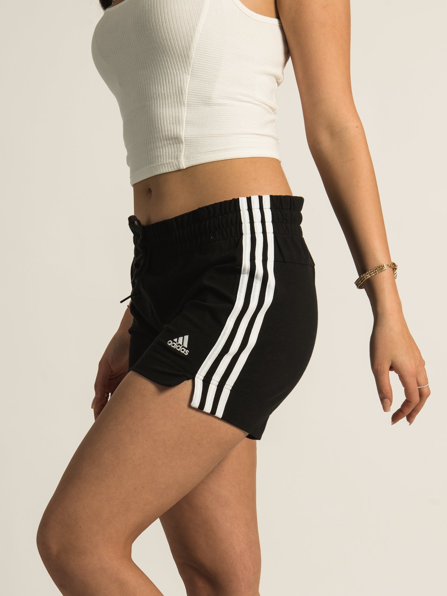 Adidas 3 Stripes Single Jersey Shorts - Men's Athletic Running Workout Shorts for Gym, Sports & Casual Wear | Quick-Dry Comfortable Fabric | Clearance Sale