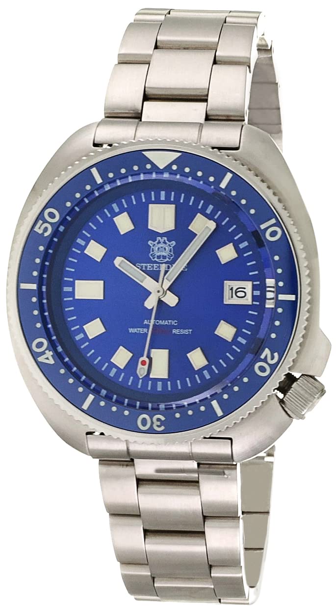 STEELDIVE Men's Automatic Diver Watch - 200m Water Resistant Mechanical Wristwatch with C3 Luminous, Ceramic Bezel & Sapphire Crystal - NH35 Movement - Perfect for Scuba Diving, Snorkeling and Water Sports