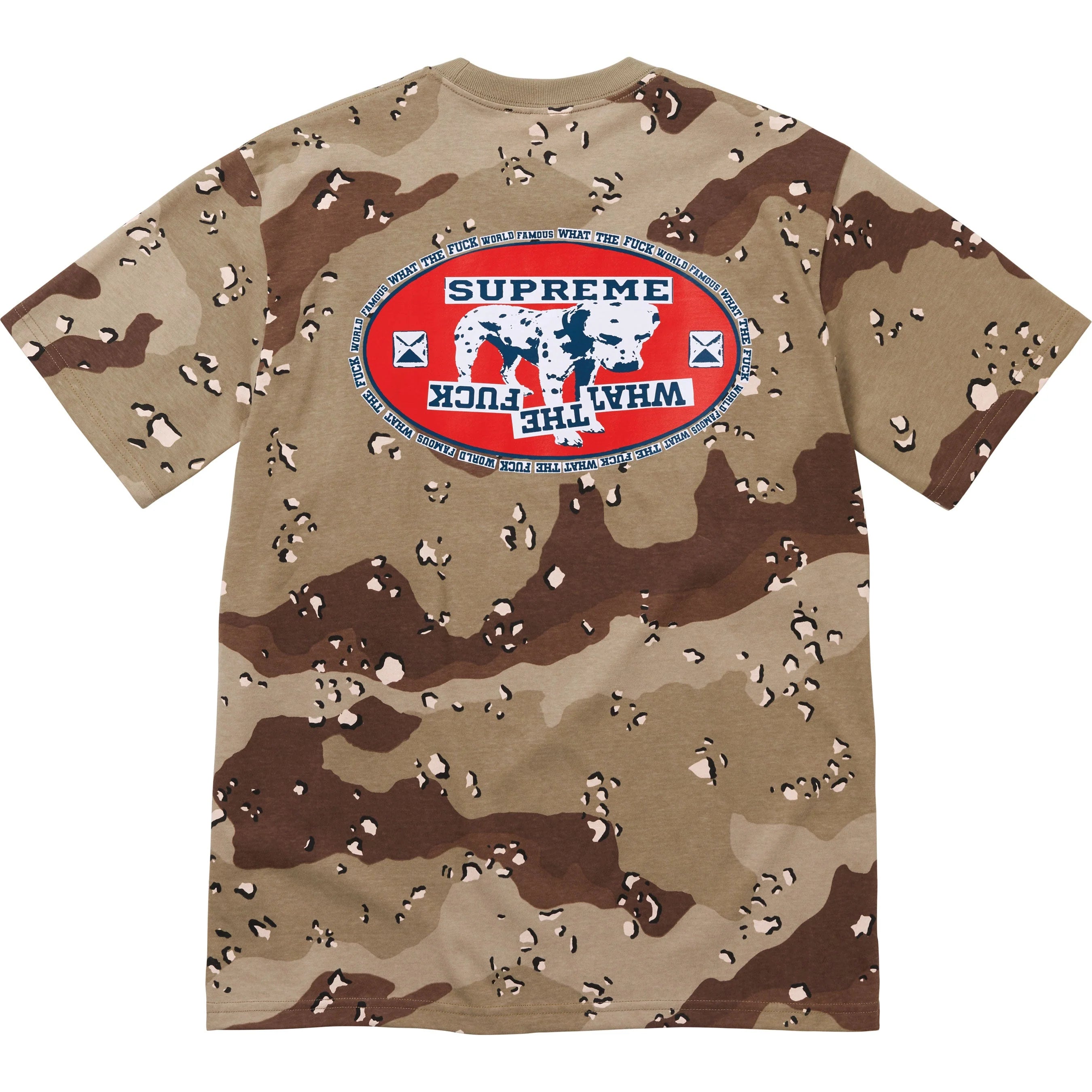 Supreme Camo Dalmatian Print T-Shirt - Trendy Streetwear for Men & Women - Perfect for Casual Outfits, Concerts, and Urban Fashion