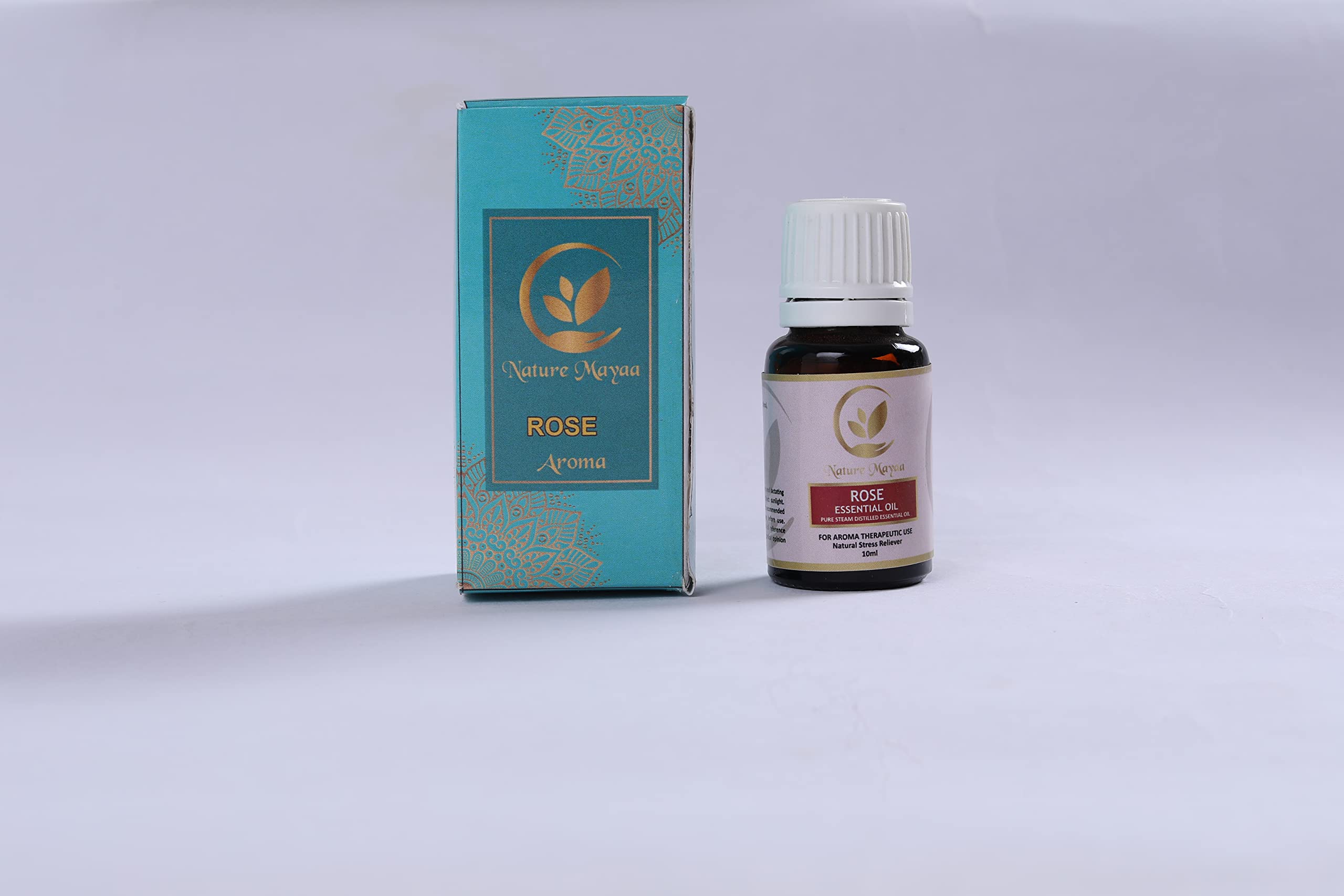 Pure Rose Essential Oil 10ml - Therapeutic Grade for Skin & Hair Care, Aromatherapy