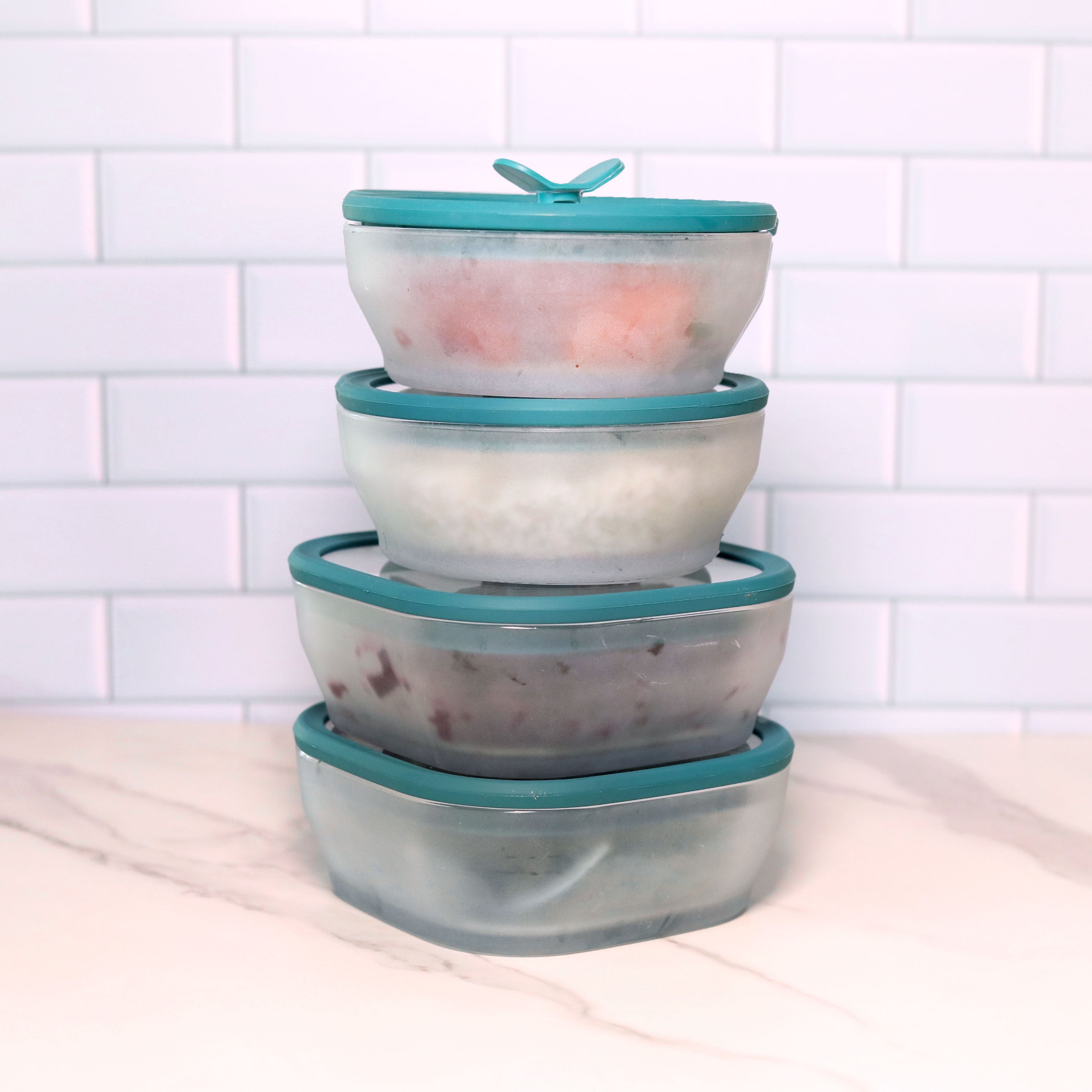 8-Piece Glass Food Storage Containers with Lids - Airtight, BPA-Free, Microwave & Freezer Safe - Perfect for Meal Prep, Leftovers & Pantry Organization