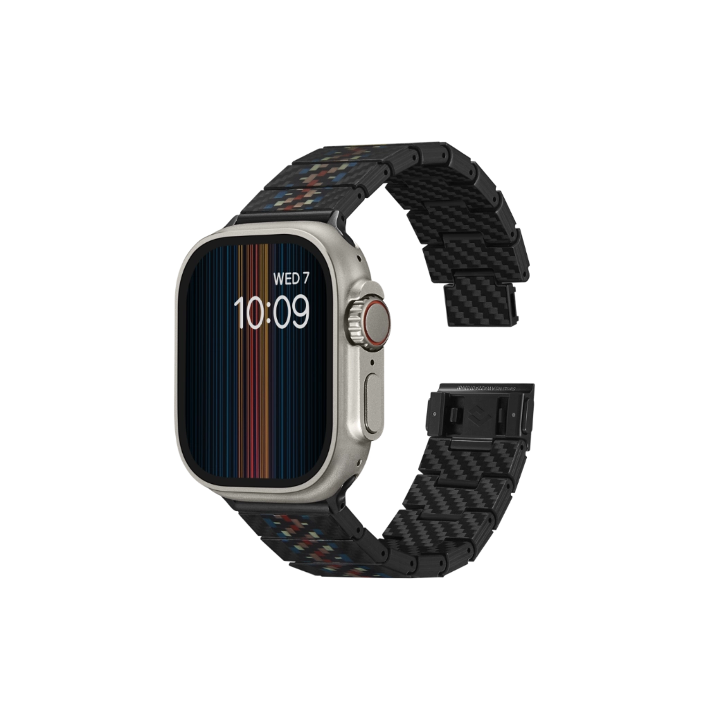 Premium Carbon Fiber Watch Band for Apple Watch Series 8/7/6/SE - Lightweight & Durable Replacement Strap for Workout, Running & Everyday Use
