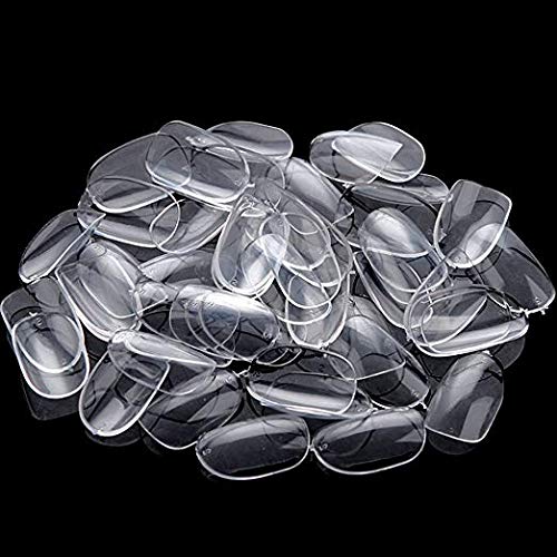 600Pcs Short Oval Full Cover Acrylic False Nails - 10 Sizes for DIY Nail Art & Salon Use | Natural Clear Press-On Nails for Everyday Wear & Special Occasions