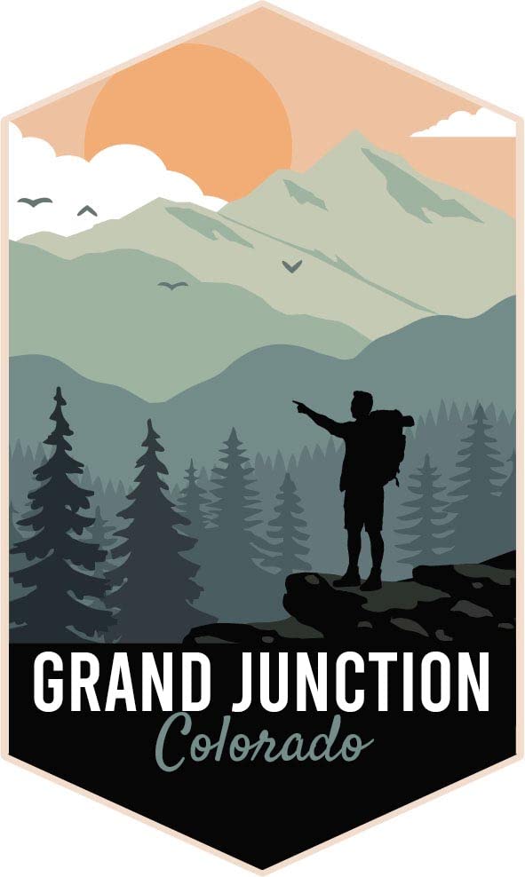 Grand Junction Colorado 4-Inch Fridge Magnet - Outdoor Hiking Scenic Design - Perfect for Refrigerators, Lockers & Office Decor