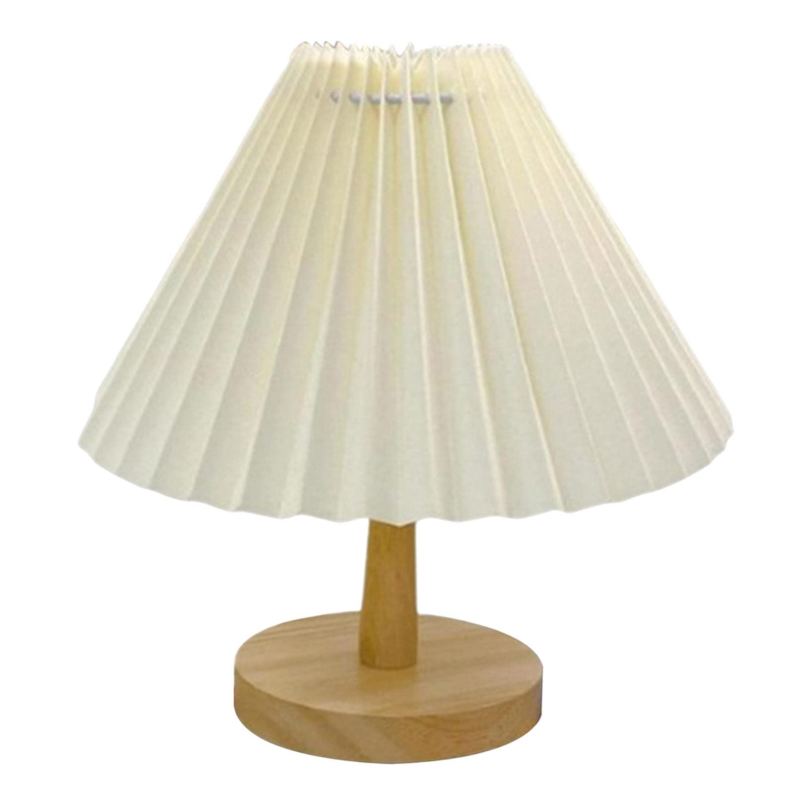 Modern Fabric Lampshade Bedside Table Lamp - Hotel Style Nightstand Light for Bedroom, Living Room & Office Desk - Perfect for Reading, Relaxing and Home Decor