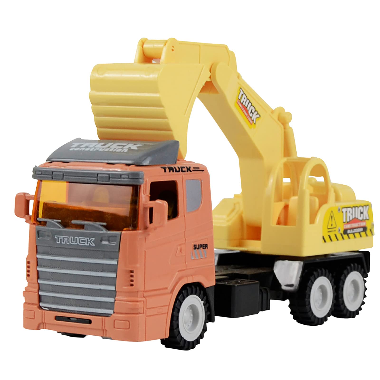 MYTAEZ Kids Construction Vehicle Toy Set - Excavator, Dump Truck & More - Realistic City Building Playset for Boys & Girls - Perfect for Pretend Play & STEM Learning