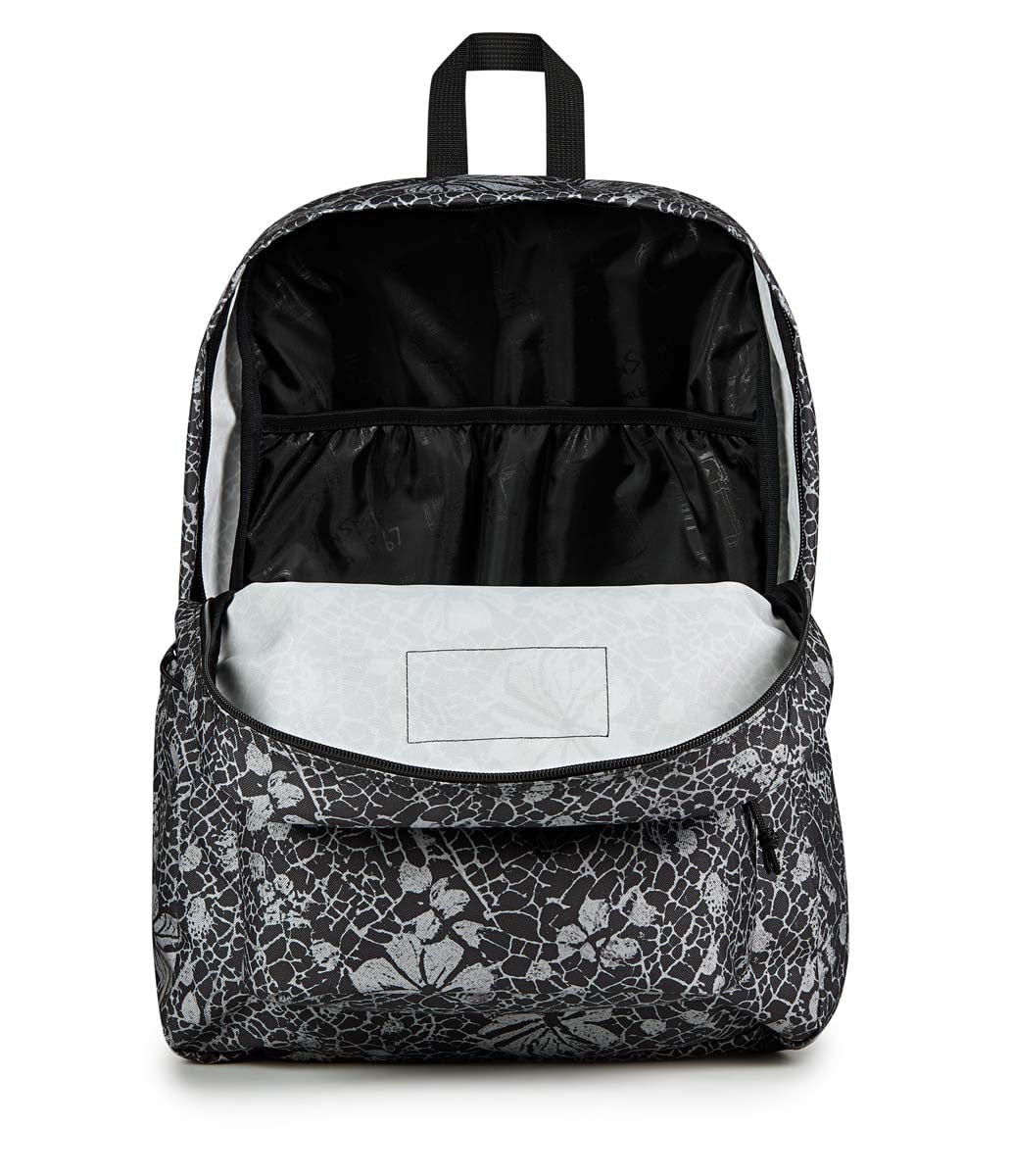 JanSport SuperBreak Plus Backpack - Lightweight Durable School & Travel Backpack with Laptop Sleeve | Perfect for College, Work & Outdoor Adventures | Lace Shadows Design