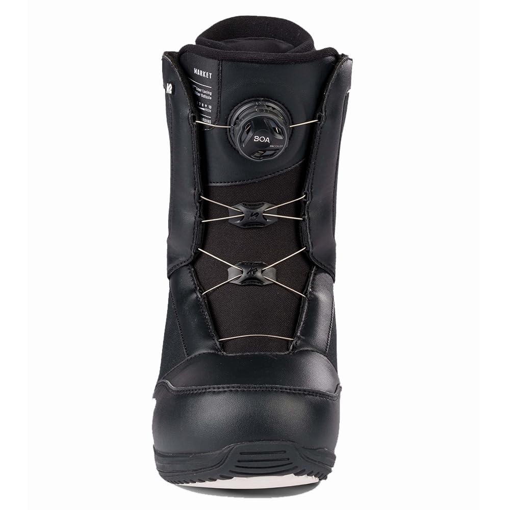 K2 Market Men's Snowboard Boots - Waterproof, Comfortable & Durable for All-Mountain Riding - Perfect for Freestyle, Backcountry & Resort Snowboarding