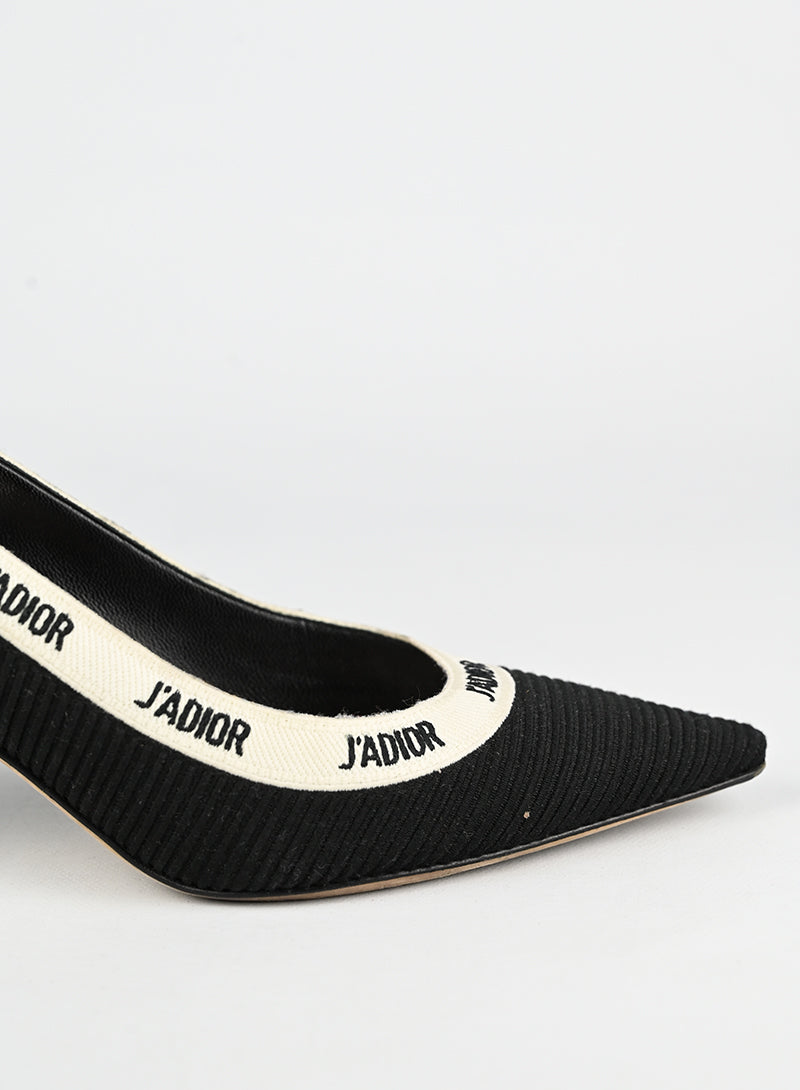 Dior Décolléte J'adior Black Fabric Heels - Size 37 | Luxury Women's High Heels for Evening Parties & Special Occasions