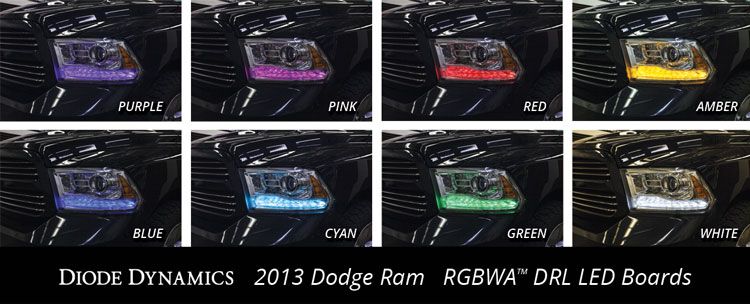 2013-2018 Dodge Ram Multicolor LED Light Bars - High-Performance Off-Road Lighting for Trucks & Jeeps | Perfect for Night Driving, Off-Road Adventures & Vehicle Customization
