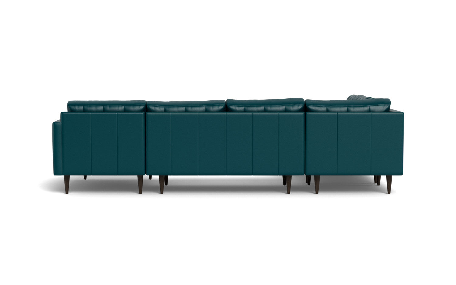 Wallace 131 Genuine Leather Corner Sectional Sofa with Right Chaise Lounge - Perfect for Living Room, Family Room & Home Theater Comfort