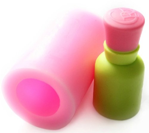 Allforhome Silicone Fondant Molds for Cake Decorating - Makeup Bottle Shaped Candy Molds, DIY Craft Tools for Baking & Beauty Themed Parties (Set of 6) | Perfect for Birthday Cakes, Cupcakes, Soap Making & Cosmetic Themed Events