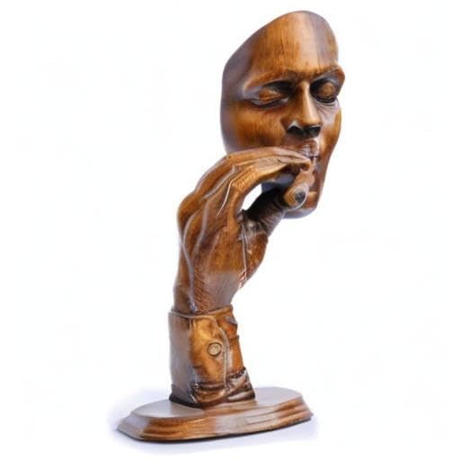 Modern Abstract Character Sculpture - Unique Face Ornament for Home Decor | Creative Nordic Style Figurine | Perfect for Living Room, Office & Smoking Lounge