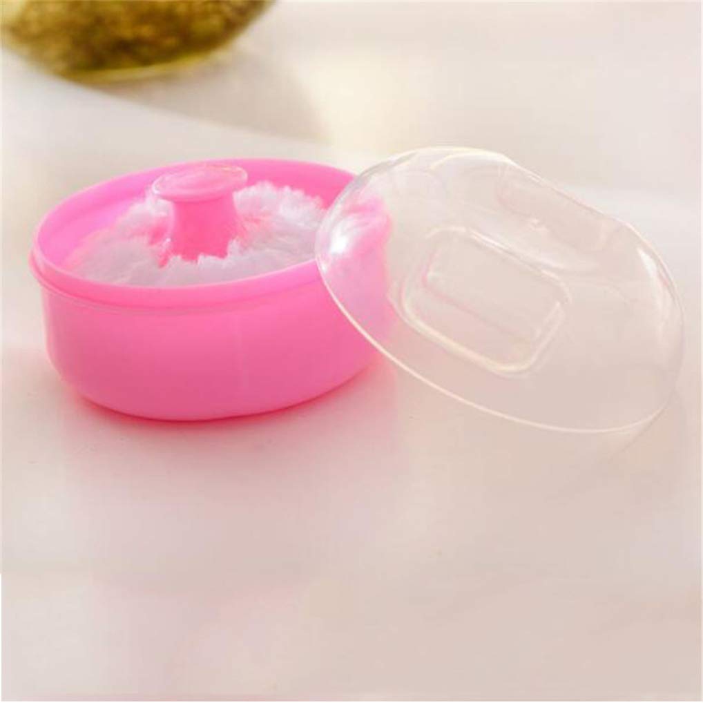 Premium Empty Body Powder Puff Box with Soft Puffs & Sifter - Travel-Friendly Cosmetic Container for Loose Powder, Baby Powder & Makeup - Perfect for Home, Gym Bag & On-the-Go Touch Ups