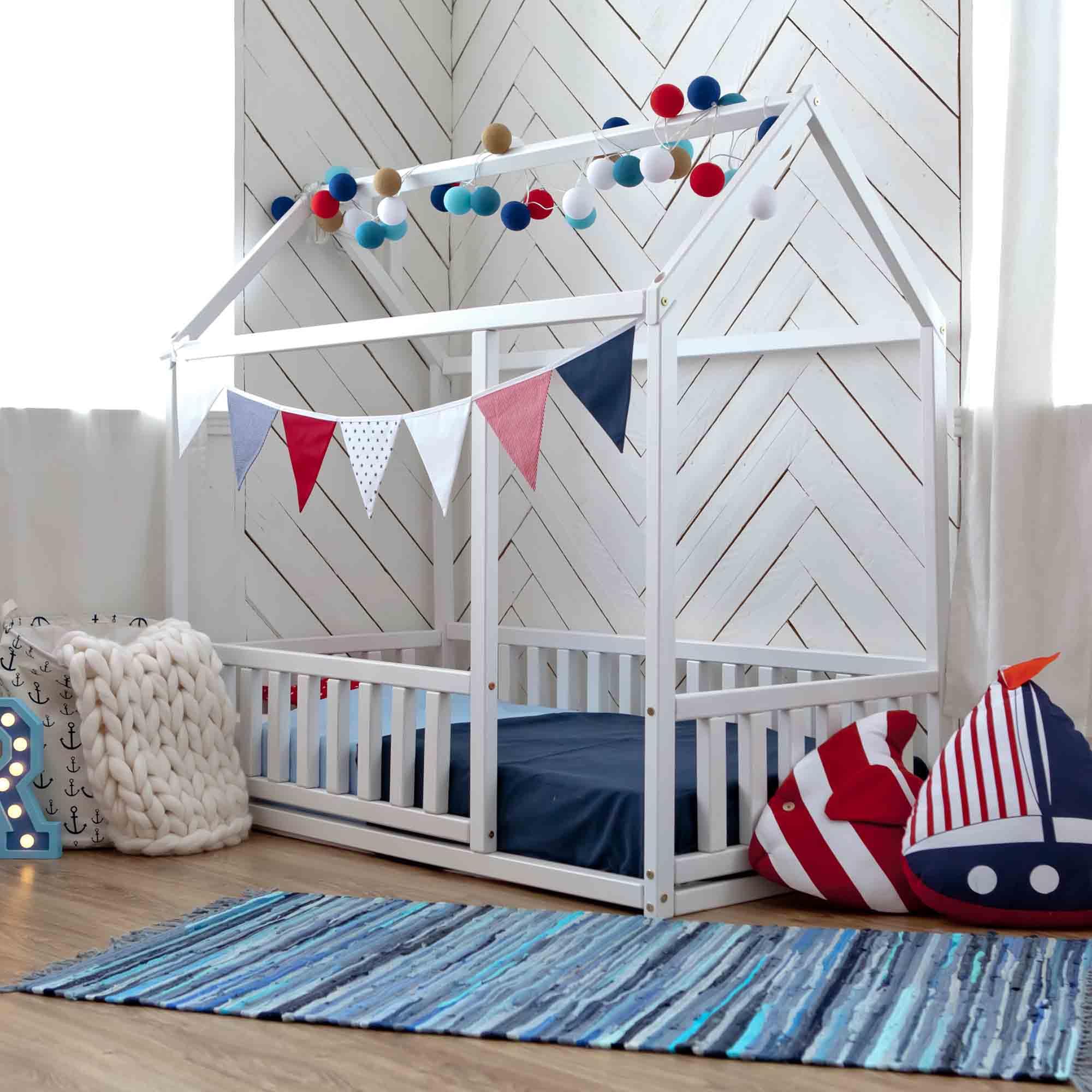 Montessori Toddler House Bed - Twin Size for Kids Room & Play