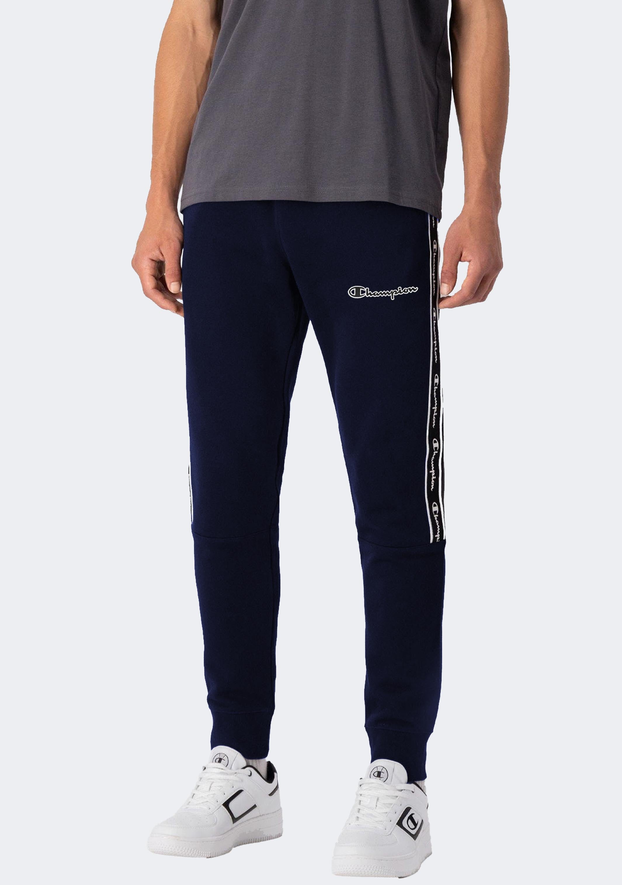 Champion Men's Rochester Taping Pants - Athletic Joggers with Comfort Fit for Training, Gym & Casual Wear | EU Size SMU | Breathable Cotton Blend for Workouts & Everyday Style