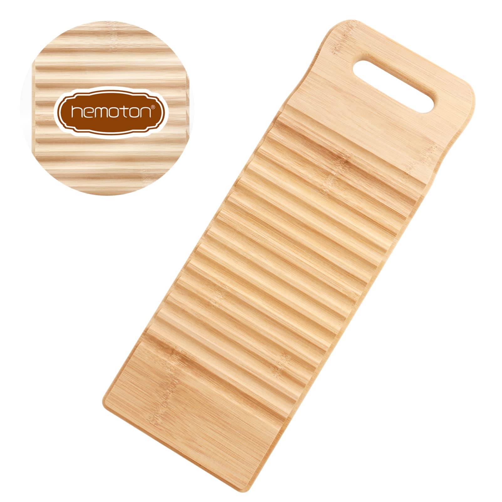 Vintage Wooden Washboard - Hemoton Handheld Clothes Washer for Laundry, Perfect for Camping, Off-Grid Living & Emergency Preparedness | Old-Fashioned Phone Cleaning Tool