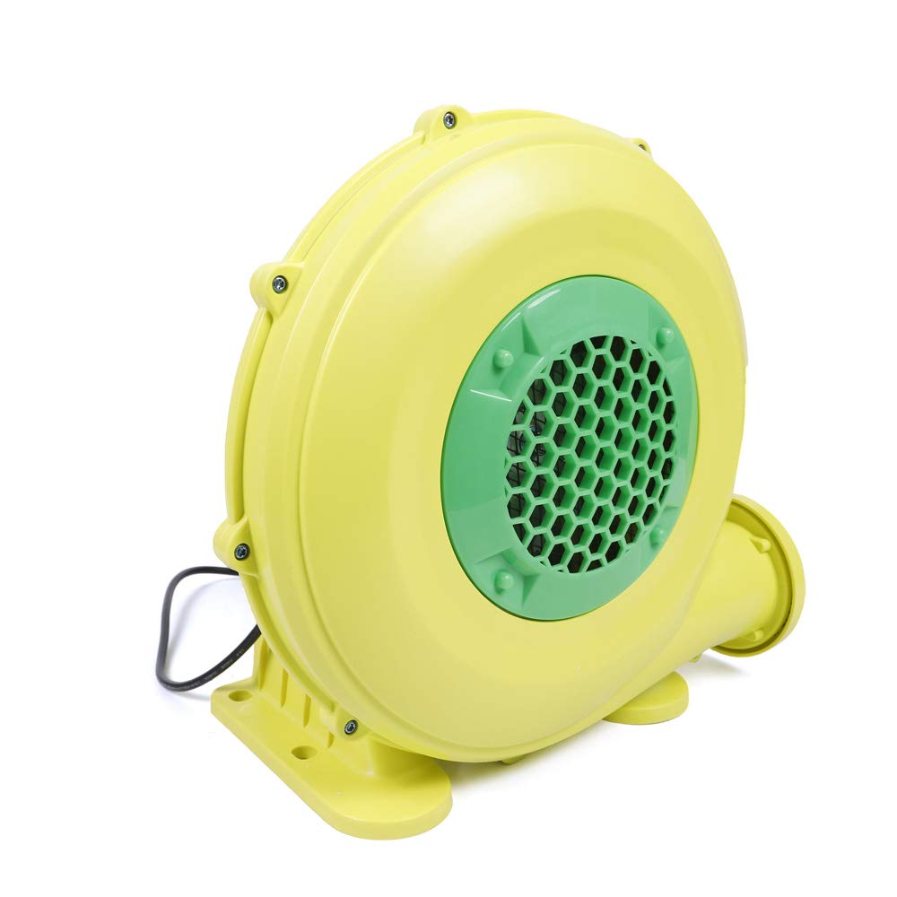 350W Powerful Commercial Air Blower for Bounce Houses, Inflatable Jumpers, Bouncy Castles & Slides - Heavy Duty Yellow Inflatable Blower (0.48HP) - Perfect for Birthday Parties, Carnival Events & Outdoor Inflatable Rentals