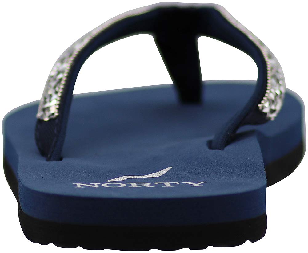 NORTY Women's Casual Flip Flop Thong Sandals - Comfortable Beach Shoes for Pool, Vacation & Everyday Wear | Lightweight Summer Slippers for Walking, Travel & Outdoor Activities