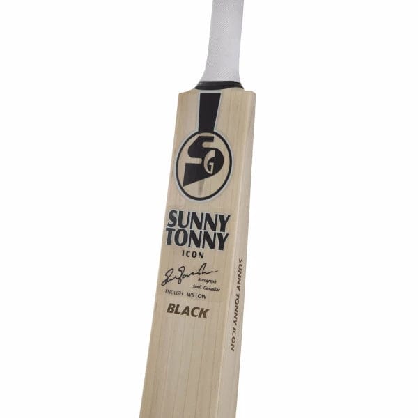 SG Sunny Tonny Icon Black Senior Cricket Bat - Premium Quality for Professional & Amateur Players - Perfect for Matches, Training & Outdoor Sports