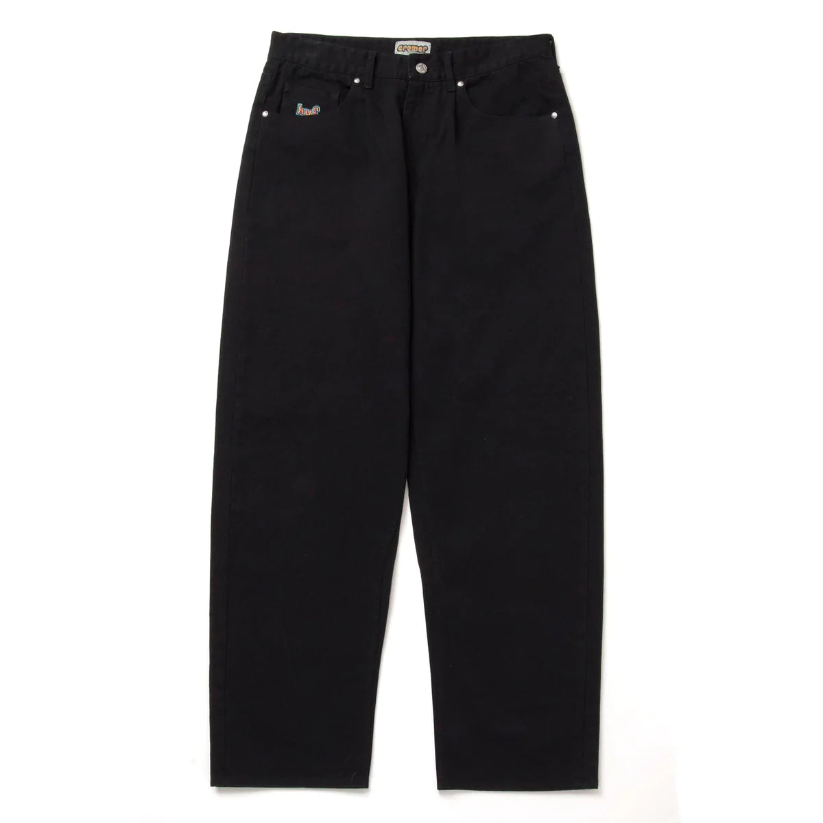 Huf Cromer Pant Washed Black - Men's Slim Fit Denim Jeans for Casual Wear | Perfect for Street Style & Everyday Outfits