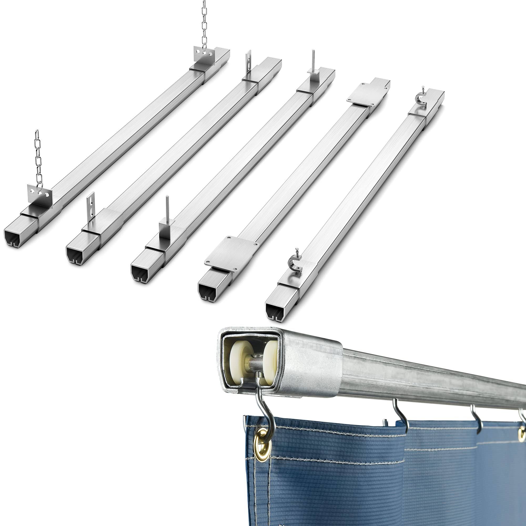 Heavy-Duty Industrial Wash Bay Curtains - Contain Overspray, Quick-Rolling & Easy to Clean - Ideal for Car Wash Bays, Truck Wash Stations & Industrial Cleaning Areas