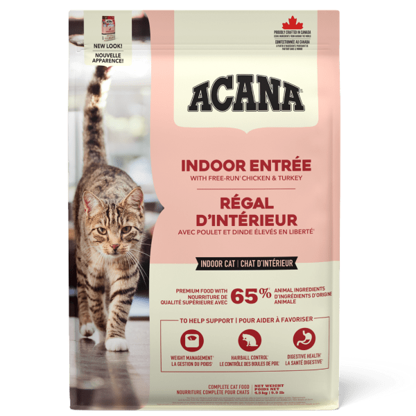 ACANA Indoor Entree Dry Cat Food - Premium High Protein Natural Recipe for Adult Cats - Perfect for Indoor Cats with Sensitive Stomach & Weight Control - Ideal for Daily Feeding & Healthy Digestion