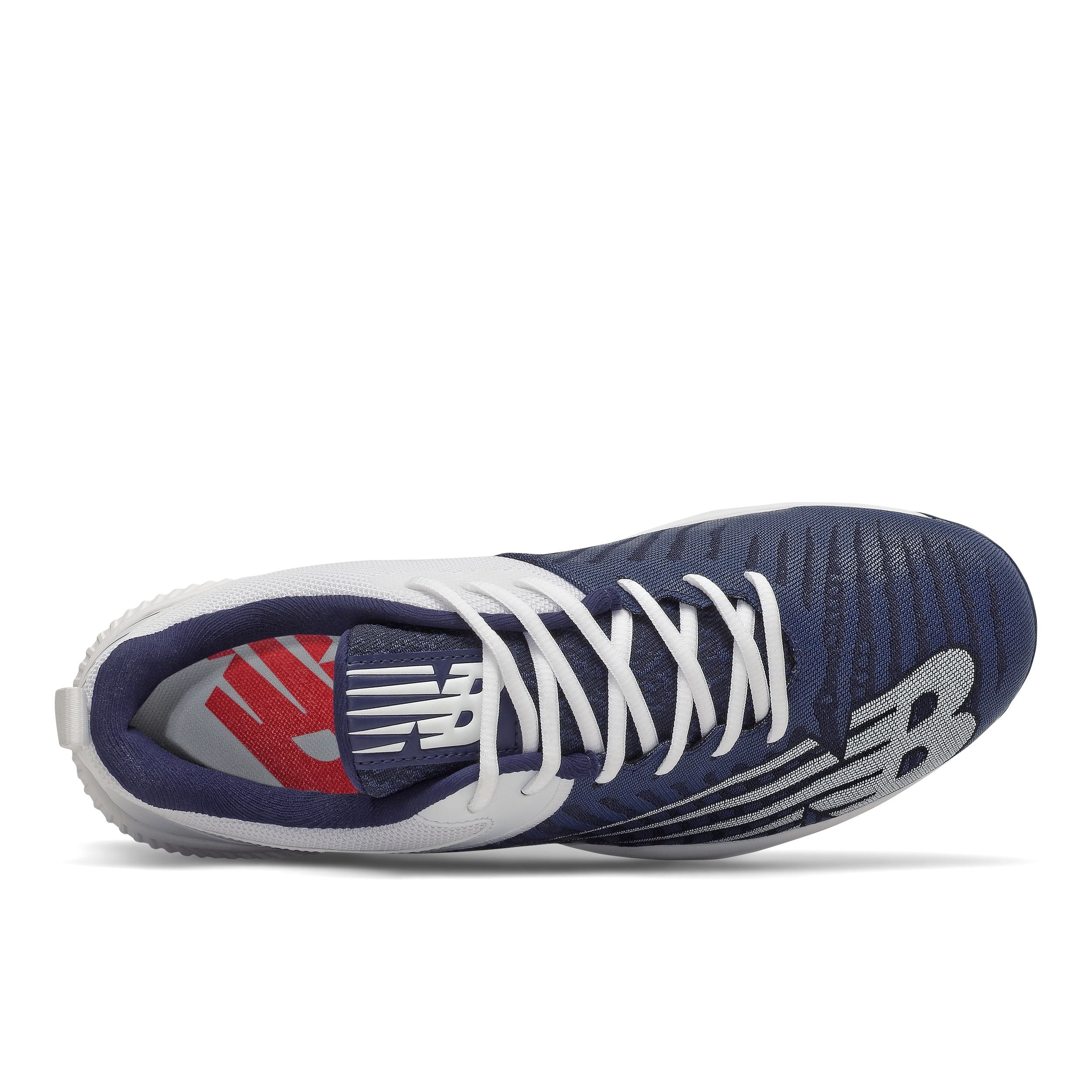 New Balance FuelCell 4040v6 Men's Baseball Cleats - Navy/White Low Metal Spikes - Lightweight Performance Shoes for Sprinting & Fielding | Perfect for Baseball, Softball & Training